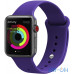 Ремінець UWatch Silicone Strap для Apple Watch 38/40 mm Deep Purple — інтернет магазин All-Ok. фото 2