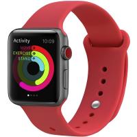 Ремінець UWatch Silicone Strap для Apple Watch 38/40 mm Red