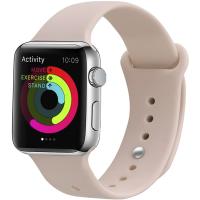 Ремінець UWatch Silicone Strap для Apple Watch 38/40 mm  Pink Sand