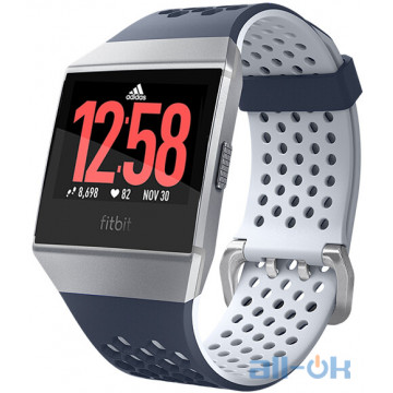 Смарт-годинник Fitbit Ionic Fitness Watch Adidas Edition Ink Blue/Ice Gray S+L (FB503WTNV)