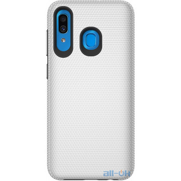 Чохол-накладка TOTO Triangle TPU+PC Case Samsung Galaxy A20/A30 Silver