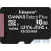 Карта пам'яті Kingston 16GB microSDHC Canvas Select Plus 100R A1 C10 (SDCS2/16GBSP) — інтернет магазин All-Ok. фото 1