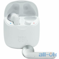 Навушники TWS ("повністю бездротові") JBL T225TWS White JBLT225TWSWHT