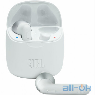 Навушники TWS ("повністю бездротові") JBL T225TWS White JBLT225TWSWHT