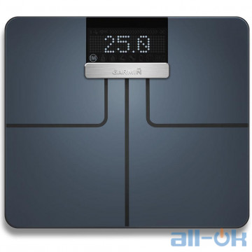 Ваги підлогові електронні Garmin Index Smart Scale Black (010-01591-10) UA UCRF