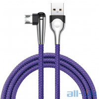 Кабель Micro USB Baseus MVP Mobile Game Cable USB for MicroUSB 2.4A 1.0M Blue (CAMMVP-E03)