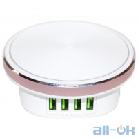 Мережевий зарядний пристрій + світлодіодна лампа ColorWay LED Lamp White (CW-CHL44A) UA UCRF