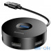 Мультипортовий адаптер Baseus Round Box USB 3.0 - USB 3.0 / 3хUSB 2.0 / microUSB Black (CAHUB-F01) — інтернет магазин All-Ok. фото 2