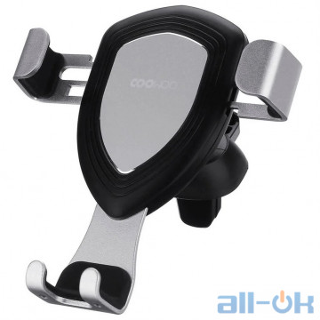 Автомобільний тримач для смартфона COOWOO T100 Gravity Car Phone Holder Space Silver