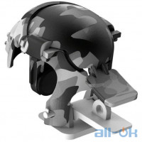 Тригер для смартфона Baseus Level 3 Helmet PUBG Gadget GA03 (Camouflage-Grey)