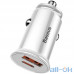 Автомобільний зарядний пристрій Baseus USB Car Charger USB 3.0 Plus USB-C 30W White (CCALL-YS02) — інтернет магазин All-Ok. фото 1
