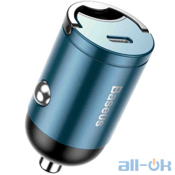 Автомобільний зарядний пристрій Baseus Tiny Star Mini PPS Car Charge USB Type-C Port 30W Blue (VCHX-B03)