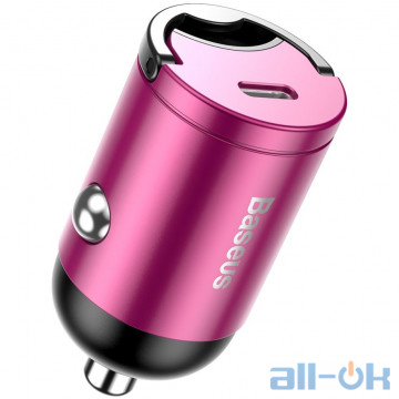 Автомобільний зарядний пристрій Baseus Tiny Star Mini PPS Car Charge USB Type-C Port 30W Pink (VCHX-B04)
