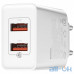Мережевий зарядний пристрій Baseus Speed Mini Dual U QC 18W White (CCFS-V02) — інтернет магазин All-Ok. фото 5