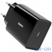 Мережевий зарядний пристрій Baseus Speed Mini PD Single Type-C Quick Charger 18W Black with Lightning Cable (CCFS-X01) — інтернет магазин All-Ok. фото 1