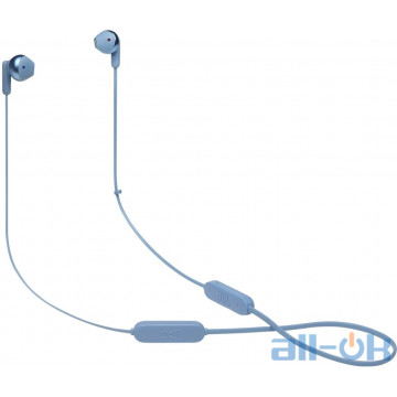 Навушники з мікрофоном JBL T215BT Blue (JBLT215BTBLU)