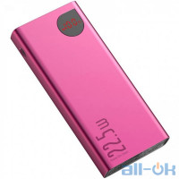 Зовнішній акумулятор (Power Bank) Baseus Adaman Metal Digital Display Pink (PPIMDA-A09)