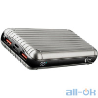 Зовнішній акумулятор (Power Bank) Krazi KZ-PB001 Air MaQ 20000mAh (74W) Silver
