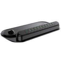 Тимчасова карта парковки (автовізитка) Baseus Horizon Silicone Parking Number Card Bracket (ACNUM-PM01) Black