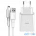 Мережевий зарядний пристрій Baseus Speed Mini (2.1A) + USB Cable Lightning (TZCCFS-R02) White — інтернет магазин All-Ok. фото 3