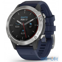 Смарт-годинник Garmin Quatix 6 Gray with Captain Blue Band (010-02158-90/010-02158-91) 