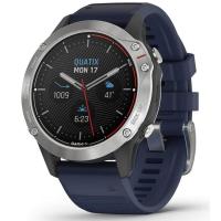 Смарт-годинник Garmin Quatix 6 Gray with Captain Blue Band (010-02158-90/010-02158-91) 