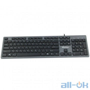 Клавіатура Meetion USB Standard Chocolate Ultrathin Keyboard K841 |RU/EN раскладки| (Black)