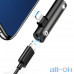 Перехідник USAMS Lightning to Lightning/3,5mm US-SJ276 AU07 (Black) — інтернет магазин All-Ok. фото 2