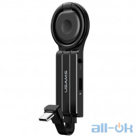 Перехідник USAMS Type-C to 3.5mm+Type-C Ring Holder Adapter US-SJ359 AU11 (Black)