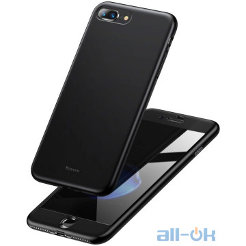 Чохол накладка Baseus Fully Protection Case для iPhone 7 Plus/8 Plus Black (WIAPIPH8P-BA01)