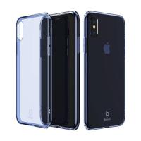 Чохол для смартфона Baseus Simple Series Pluggy iPhone X/Xs Transparent Blue (ARAPIPHX-A03)