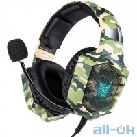 Навушники ONIKUMA Gaming with LED K8 (Camouflage-Green)