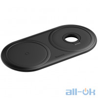 Бездротовий зарядний пристрій Baseus Planet 2in1 Black (WXPL-B01)