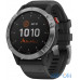 Смарт-годинник Garmin Fenix 6 Solar Silver with black band (010-02410-00) — інтернет магазин All-Ok. фото 1