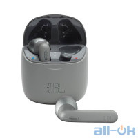 Навушники TWS ("повністю бездротові") JBL T225TWS Grey (JBLT225TWSGRY)