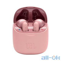 Навушники TWS ("повністю бездротові") JBL T225TWS Pink (JBLT225TWSPIK)