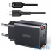 Мережевий зарядний пристрій Joyroom L-QP183 USB+PD 18W + Cable Type-C to Lightning Black UA UCRF — інтернет магазин All-Ok. фото 3