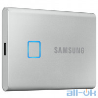 SSD накопичувач Samsung T7 Touch 1 TB Silver (MU-PC1T0S/WW) UA UCRF