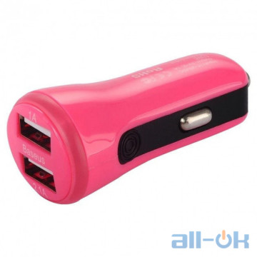 Автомобільний зарядний пристрій Baseus Tiny Pink