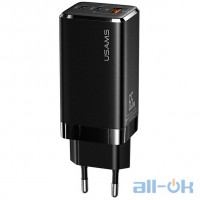 Мережевий зарядний пристрій Usams GaN Mini Fast Charger US-CC110 Black