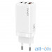 Мережевий зарядний пристрій Usams GaN Mini Fast Charger US-CC110 White — інтернет магазин All-Ok. фото 1