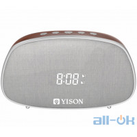 Портативна акустика YISON TWS LED Clock WS-1 Brown