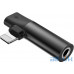 Перехідник BASEUS Lightning to 3.5mm/lightning L43 Black — інтернет магазин All-Ok. фото 2