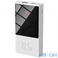 Зовнішній акумулятор (Power Bank) Baseus Super Mini Digital Display Quick Charge Power Bank (PPMN-A02) White