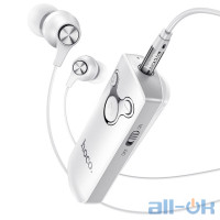 Адаптер для навушників HOCO Bluetooth Euphony Wireless Audio Receiver with Earphone E52 White