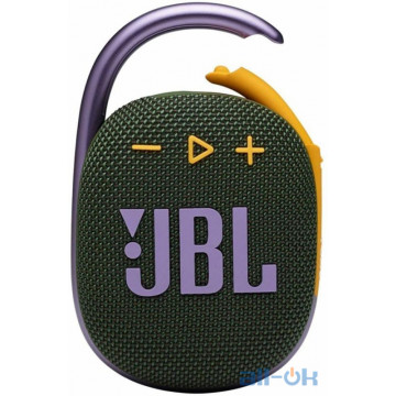 Портативна колонка  JBL Clip 4  Green (JBLCLIP4GRN) UA UCRF
