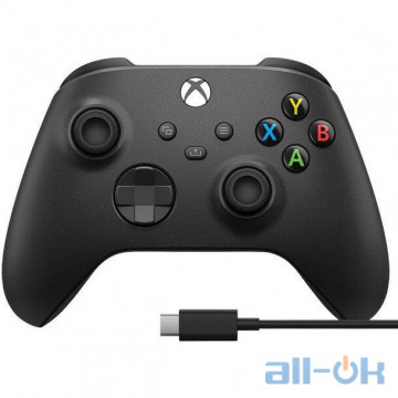 Геймпад Microsoft Xbox Series X | S Wireless Controller Carbon Black + USB Cable (XOA-0010)