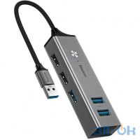 Мультипортовий адаптер Baseus Cube HUB Adapter USB to 3 USB3.0 + 2 USB2.0