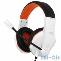 Комп'ютерна гарнітура Gemix N20 White/Black/Orange UA UCRF