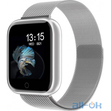 Смарт-годинник UWatch T80S Silver (Датчик температури тіла)